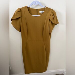 Calvin Klein Golden Yellow Dress